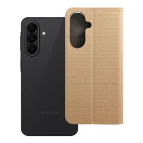Etui z klapką na Samsung A27 Sensitive Book złote