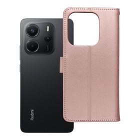 Etui z klapką na Xiaomi Redmi NOTE 14 4G (GLOBAL - 164,84mm x 78,15mm x 8,16mm) Mezzo Book mandala złoto-różowe