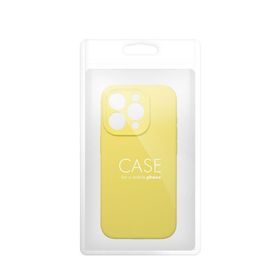 Etui na iPhone 17 Pro / 18 Pro (low camera edge) Silicone 2mm (camera protection) zgodne z MagSafe żółte