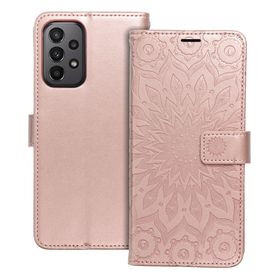 Etui z klapką na Samsung A23 5G Mezzo Book mandala złoto-różowe