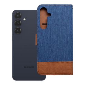 Etui z klapką na Samsung S25 PLUS Jeans Book niebieskie