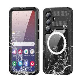 Etui na Samsung S26 PLUS wodoodporne Shellbox Mars z metalowym ringiem czarne