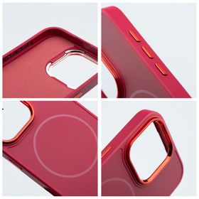 Etui na iPhone 13 PRO Frame Mag Cover zgodne z MagSafe magenta