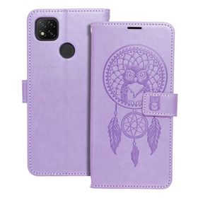 Etui z klapką na Xiaomi Redmi 9C / 9C NFC Mezzo Book łapacz snów fioletowe