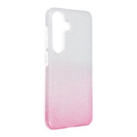Etui na Samsung S24 Shining transparentne różowe