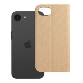 Etui z klapką na iPhone 16e (SE 4 2025) Sensitive Book złote