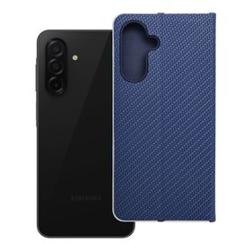 Etui z klapką na Samsung A26 5G Luna Book Carbon niebieskie