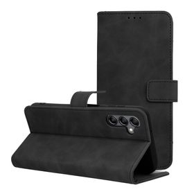 Etui z klapką na Samsung A14 4G / A14 5G Tender Book czarne