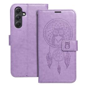 Etui z klapką na Samsung A54 5G Mezzo Book łapacz snów fioletowe