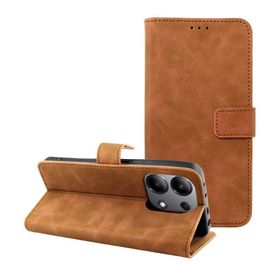 Etui z klapką na Xiaomi Redmi NOTE 13 4G Tender Book brązowe