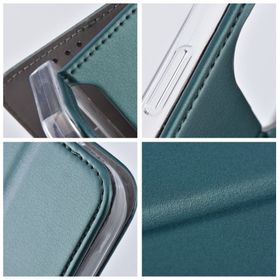 Etui z klapką na Honor X6c Smart Magneto ciemnozielone