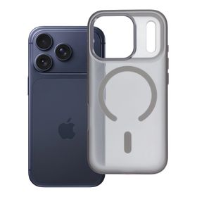 Etui na iPhone 17 Pro / 18 Pro (low camera edge) Flexline Mag Cover zgodne z MagSafe szare