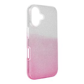 Etui na iPhone 16 Shining transparentne różowe