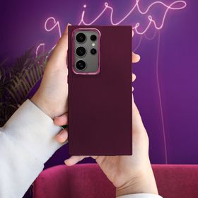 Etui na Samsung A17 / A18 Frame fioletowe
