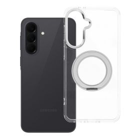 Etui na Samsung A37 Frame Circle Stand zgodne z MagSafe transparentne