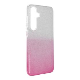 Etui na Samsung S25 PLUS Shining transparentne różowe