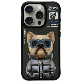 NIMMY futerał COOL&CUTE 2.0 Dog do IPHONE 15 Pro Max czarny