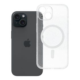 Etui na iPhone 15 Clear Mag Cover - Glitter (Str / Camera Protection) zgodne z MagSafe transparentne glitter