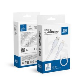Kabel USB C do Lightning Blue Star 2,4A 27W 1 m DC-001CL2.4 biały