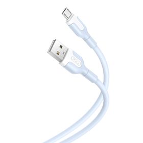 XO kabel NB212 USB - microUSB 1,0 m 2,1A niebieski