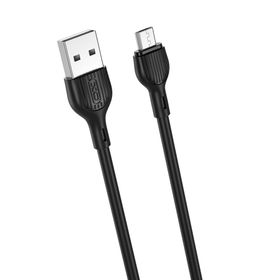 Kabel USB XO NB200 - microUSB 2m 2.1A czarny