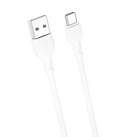 XO kabel NB200 USB - USB-C 1,0m 2.1A biały