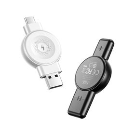 XO ładowarka bezprzewodowa indukcyjna do smartwacha QI CX026 USB+USB-C 2,5W czarna