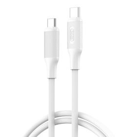 XO kabel NB-Q265B PD USB-C - USB-C 1,0m 60W biały