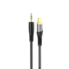 XO Clear kabel audio NB-R241B USB-C - jack 3,5mm 1,0 m czarny