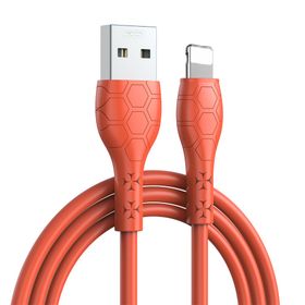 XO KABEL NB240 USB/Lightning 1m 2,4A pomarańczowy