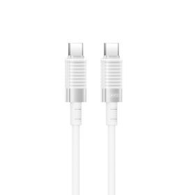 XO kabel NB-Q282B PD USB-C - USB-C 1,0m 60W biały