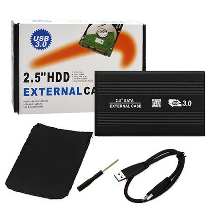Ecobox Obudowa dysku Sata adapter Aluminium USB3.0 2.5 cala SSD Aluminium