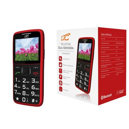 LTC telefon dla seniora MOB20 2G czerwony LXMOB20r