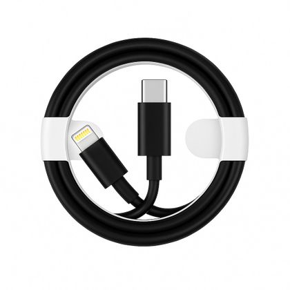 ECONOMY KABEL USB PD TYP-C DO IPHONE 2A 12W CZARNY 1M PD