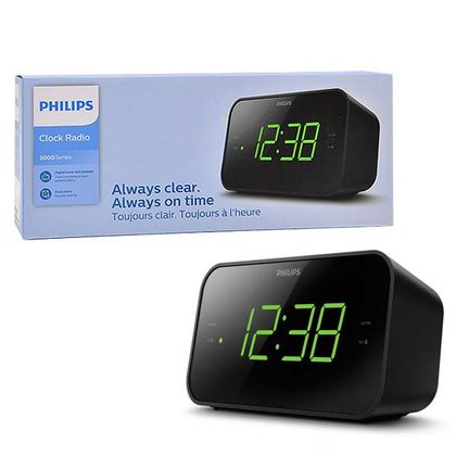 CYFROWE RADIO BUDZIK ALARM PHILIPS FM TAR3306/12