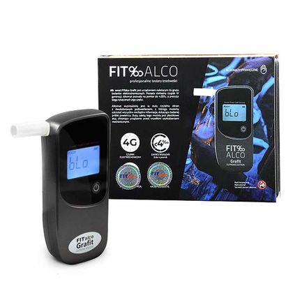 FITALCO ALKOMAT GRAFIT SE ELEKTRONICZNY CYFROWY BEZUSTNIKOWY ALCOHOL TESTER TRZEŹWOŚCI