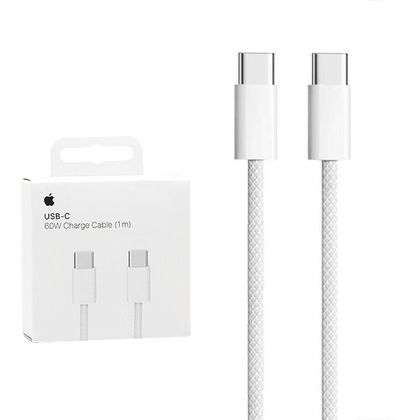 Apple kabel USB-C - USB-C 60W 1m biały oplot MW493ZM/A