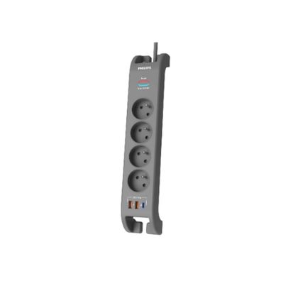 Philips listwa zasilająca przedłużacz 4 gniazda 2x USB / Typ-C 2m SPN4140GA/60
