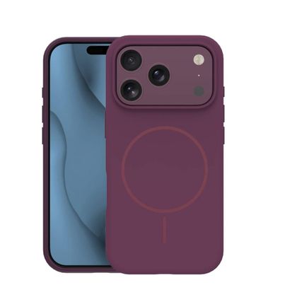 Nakładka Silicone Thin MagSafe case do iPhone 17 Pro Max / 18 Pro Max fioletowy