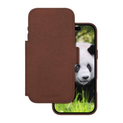 dbramante 1928 Lynge MS - skórzane etui do iPhone 18 Pro Max / 17 Pro Max kompatybilne z MagSafe (dark tan)