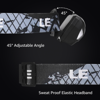 Lepro Head Torch (2 Pack) - wodoszczelne latarki czołowe LED zasilane bateriami IPX6 (2 pack) (zestaw nie zawiera baterii)