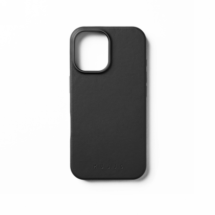 Mujjo Full Leather Case - etui skórzane do iPhone 16 kompatybilne z MagSafe (black)