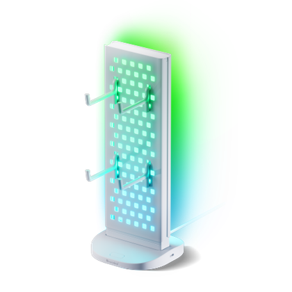 Nanoleaf Pegboard Desk Dock - podświetlana stacja dokująca do urządzeń peryferyjnych (white)