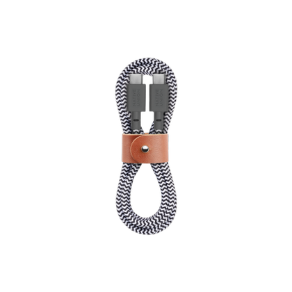 Native Union Belt Cable - kabel USB-C - USB-C, 1,2 m (zebra)