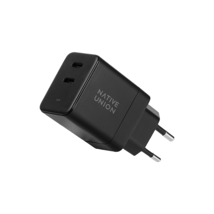 Native Union Fast GaN Charger - ładowarka 35W PD, 2x USB-C (black)