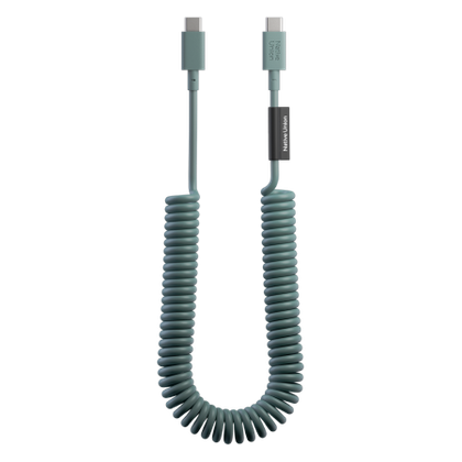 Native Union Pop Cable - kabel USB-C - USB-C, 2,4 m 60W (slate green)