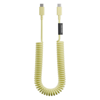 Native Union Pop Cable - kabel USB-C - USB-C, 2,4 m 60W (lemon)