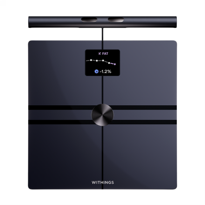 Withings BodyFit - inteligentna waga ze strefową analizą masy ciała, analizą metabolizmu oraz zdrowia serca (black)