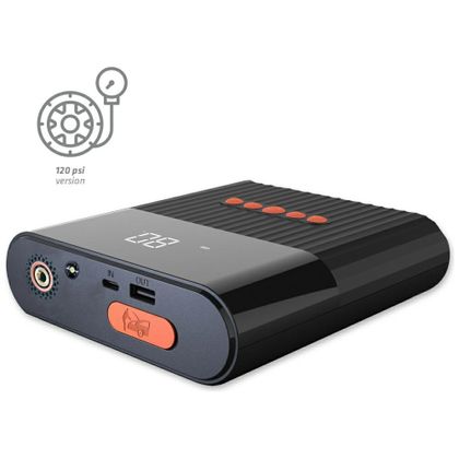 Jump Starter 4smarts PitStop+ 8800mAh Powerbank z kompresorem i latarką czarny