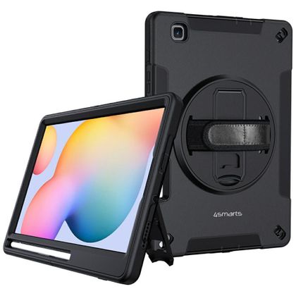Pancerne etui z uchwytem 4smarts Rugged Case Grip do Samsung Galaxy Tab S6 Lite czarny